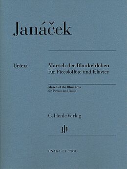Leos Janácek Notenblätter Marsch der Blaukehlchen