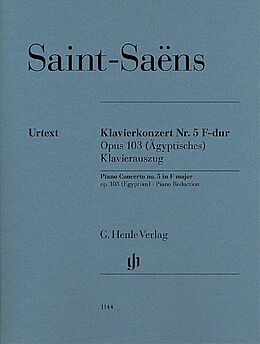 Camille Saint-Saens Notenblätter Konzert F-Dur Nr.5 op.103 für Klavier und Orchester