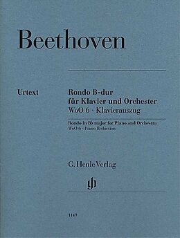 Ludwig van Beethoven Notenblätter Rondo B-Dur WoO6 für Klavier und Orchester