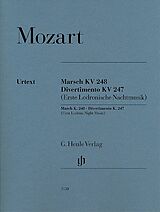 Wolfgang Amadeus Mozart Notenblätter Marsch KV248 und Divertimento KV247