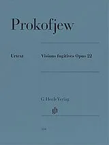 Serge Prokofieff Notenblätter Visions fugitives op. 22