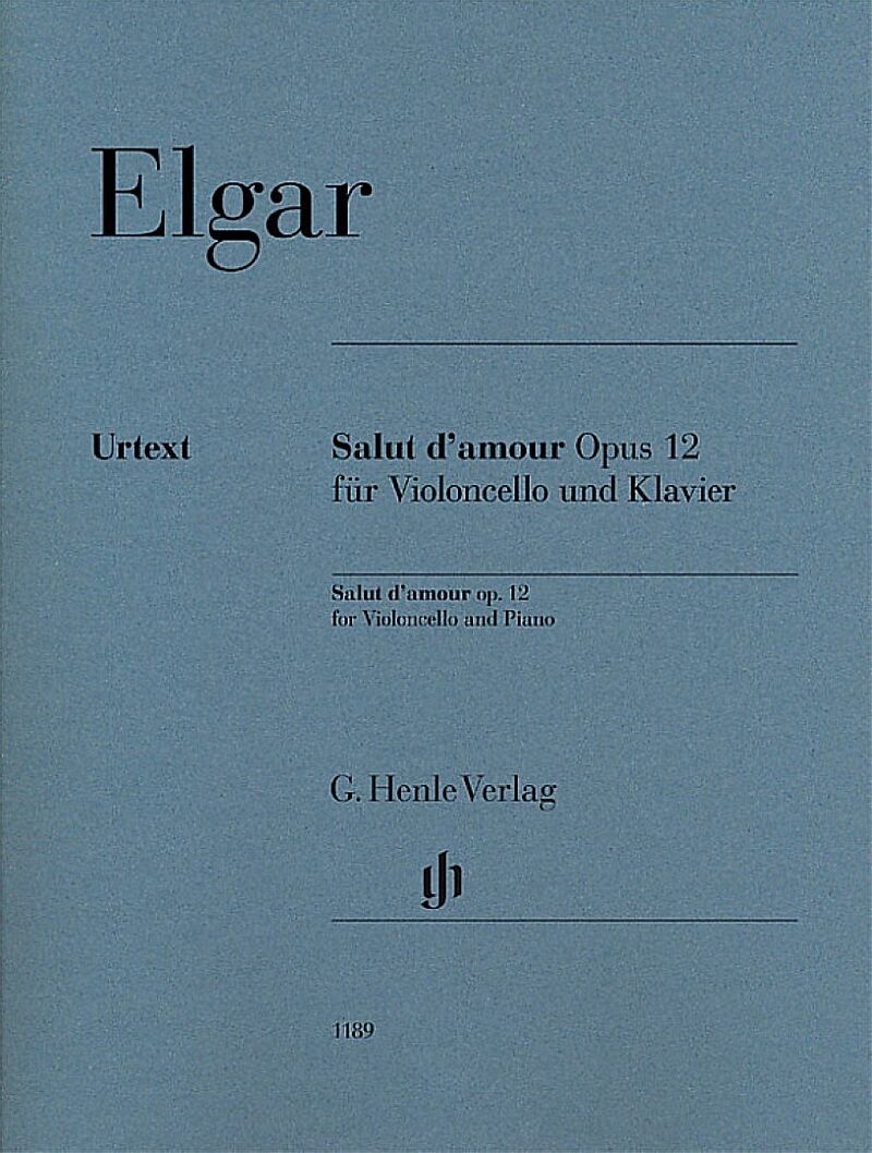 Edward Elgar - Salut damour op. 12 für Violoncello und Klavier