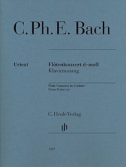 Carl Philipp Emanuel Bach Notenblätter Konzert d-Moll für Flöte und Orchester