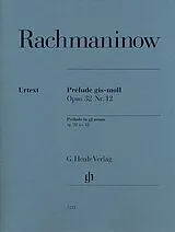 Sergei Rachmaninoff Notenblätter Prélude gis-Moll op.32,12