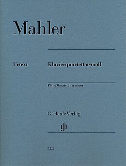 Gustav Mahler Notenblätter Quartett a-Moll