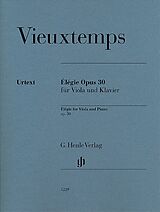 Henri Vieuxtemps Notenblätter Élégie op.30