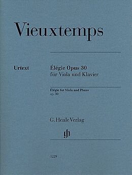 Henri Vieuxtemps Notenblätter Élégie op.30