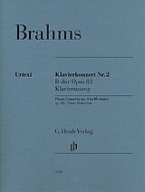 Johannes Brahms Notenblätter Konzert B-Dur Nr.2 op.83
