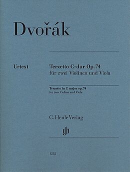 Antonin Leopold Dvorak Notenblätter Terzett C-Dur op.74