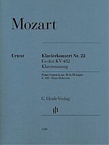 Wolfgang Amadeus Mozart Notenblätter Klavierkonzert Nr.22 Es-Dur KV482 für Klavier und Orchester
