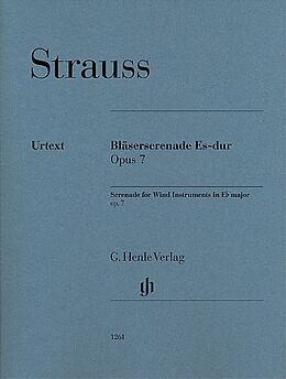 Richard Strauss Notenblätter Serenade Es-Dur op.7