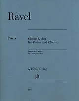 Maurice Ravel Notenblätter Sonate G-Dur