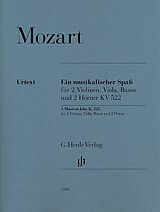 Wolfgang Amadeus Mozart Notenblätter Ein musikalischer Spass KV522