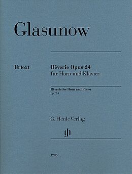 Alexander Glasunow Notenblätter Rêverie op.24