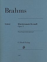Johannes Brahms Notenblätter Sonate fis-Moll op.2