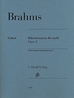 Johannes Brahms Notenblätter Sonate fis-Moll op.2