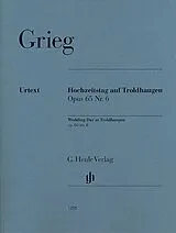 Edvard Hagerup Grieg Notenblätter Hochzeitstag auf Troldhaugen op.65,6