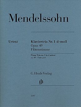 Felix Mendelssohn-Bartholdy Notenblätter Trio d-Moll Nr.1 op.49