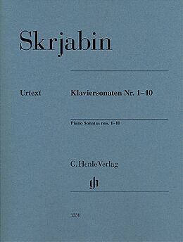 Alexander Skriabin Notenblätter Sonaten Nr.1-10