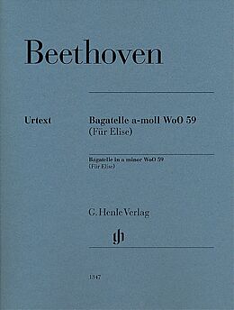 Ludwig van Beethoven Notenblätter Für Elise WoO59