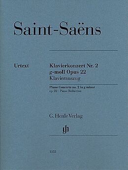 Camille Saint-Saëns Notenblätter Konzert g-Moll Nr.2 op.22 für Klavier und Orchester