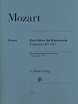 Wolfgang Amadeus Mozart Notenblätter 3 Sätze für Klaviertrio (Fragmente KV442)