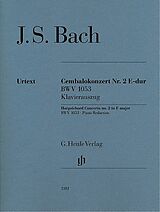 Johann Sebastian Bach Notenblätter Konzert E-Dur Nr.2 BWV1053 für Cembalo und Streichorchester