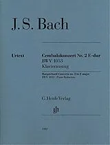 Johann Sebastian Bach Notenblätter Konzert E-Dur Nr.2 BWV1053 für Cembalo und Streichorchester