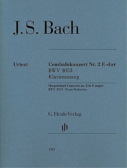 Johann Sebastian Bach Notenblätter Konzert E-Dur Nr.2 BWV1053 für Cembalo und Streichorchester