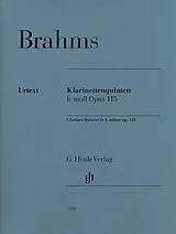 Johannes Brahms Notenblätter Klarinettenquintett h-moll op.115
