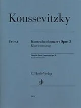 Serge Koussevitzky Notenblätter Kontrabasskonzert op. 3