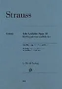 Richard Strauss Notenblätter 8 Gedichte op.10