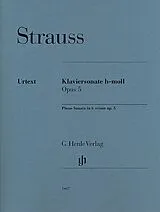 Richard Strauss Notenblätter Klaviersonate h-moll op.5