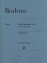 Johannes Brahms Notenblätter Streichquintett in F-Dur Nr.1op.88