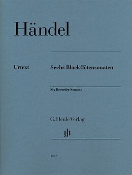 Georg Friedrich Händel Notenblätter 6 Blockflötensonaten