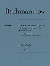 Sergei Rachmaninoff Notenblätter Paganini-Rhapsodie op. 43