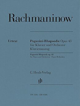 Sergei Rachmaninoff Notenblätter Paganini-Rhapsodie op. 43