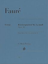 Gabriel Urbain Fauré Notenblätter Klavierquartett g-moll Nr. 2 op. 45