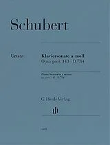 Franz Schubert Notenblätter Klaviersonate a-moll op. post. 143 D 784