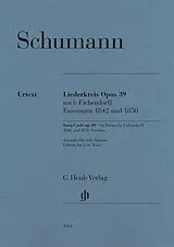 Robert Schumann Notenblätter Liederkreis op.39 nach Eichendorff - Fassungen 1842