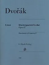 Antonin Leopold Dvorak Notenblätter Klavierquartett Es-dur op. 87