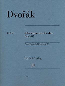 Antonin Leopold Dvorak Notenblätter Klavierquartett Es-dur op. 87
