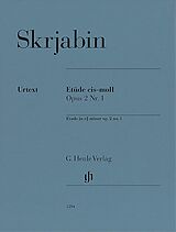 Alexander Skriabin Notenblätter Etüde cis-moll op.2,1