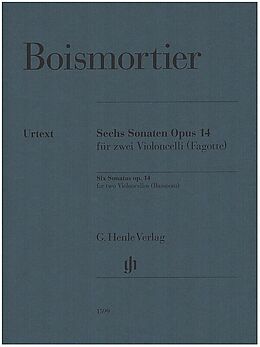 Joseph Bodin de Boismortier Notenblätter Sechs Sonaten op.14