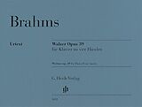 Johannes Brahms Notenblätter Walzer op. 39