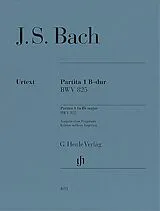 Johann Sebastian Bach Notenblätter Partita B-Dur Nr. 1 BWV 825