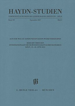 Kartonierter Einband (Kt) Haydn Studien Band 11 Heft 2 von 