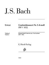 Johann Sebastian Bach Notenblätter Cembalokonzert d-moll Nr. 1 BWV 1052