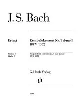 Johann Sebastian Bach Notenblätter Cembalokonzert d-moll Nr. 1 BWV 1052