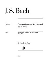 Johann Sebastian Bach Notenblätter Cembalokonzert d-moll Nr. 1 BWV 1052